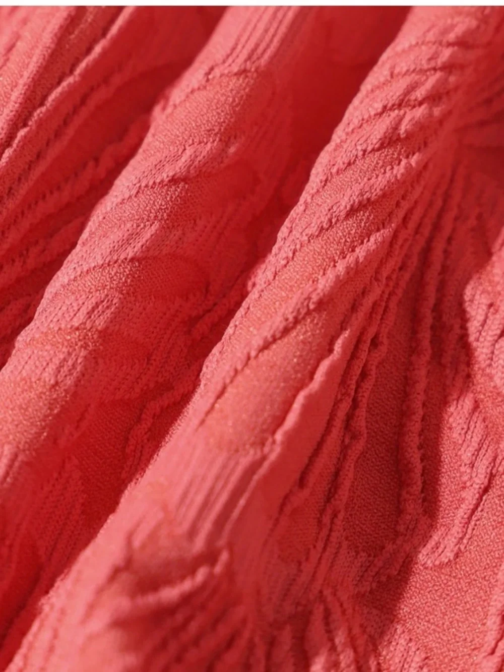 NWT BERLOOK Jacquard Seashell Bikini Swimsuit in Coral, Size XS - Picture 4 of 8